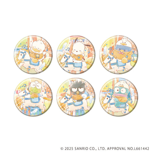 『はぴだんぶい』ホログラム缶バッジ(57mm)06/コンプリートセット(全6種)(グラフアートイラスト)